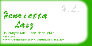 henrietta lasz business card